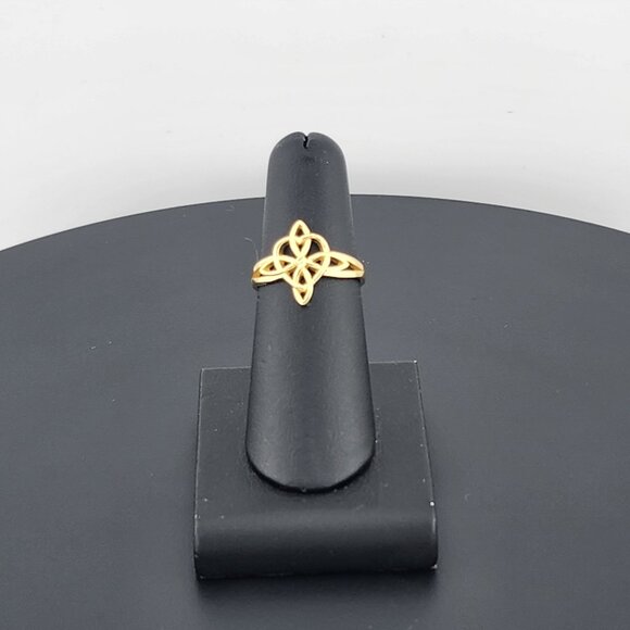 Enchanted Witch's Knot Ring – Solid 925 Silver | Pagan & Wiccan Gift - Picture 1 of 9